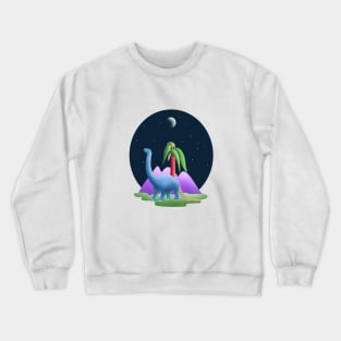 Brontosaurus Dinosaur Crewneck Sweatshirt